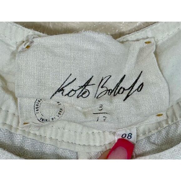 Anthropologie Koto Bolofo Oversized 100% Linen Dress Women's 8 - Picture 6 of 11